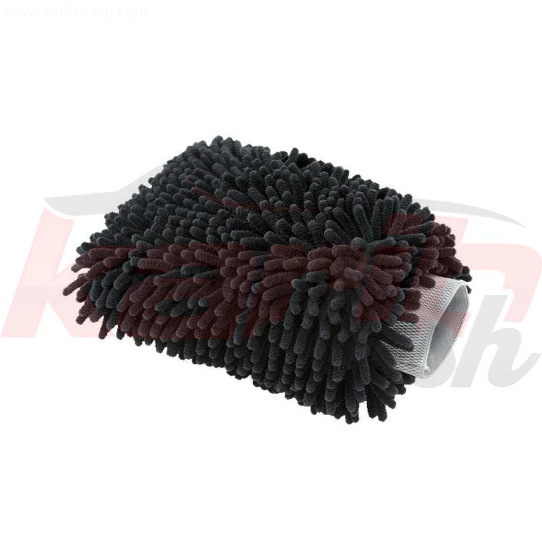 Chennille Wash Mitt - Black - CHEMICAL GUYS - KARIBWASH