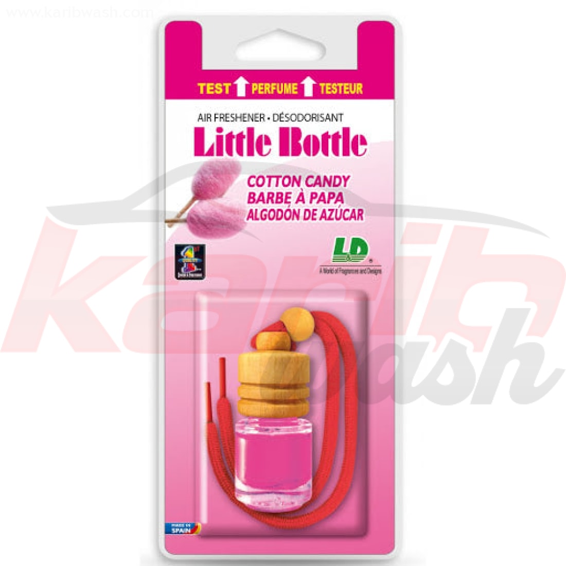 Désodorisant LITTLE BOTTLE Barbe à Papa - KARIBWASH