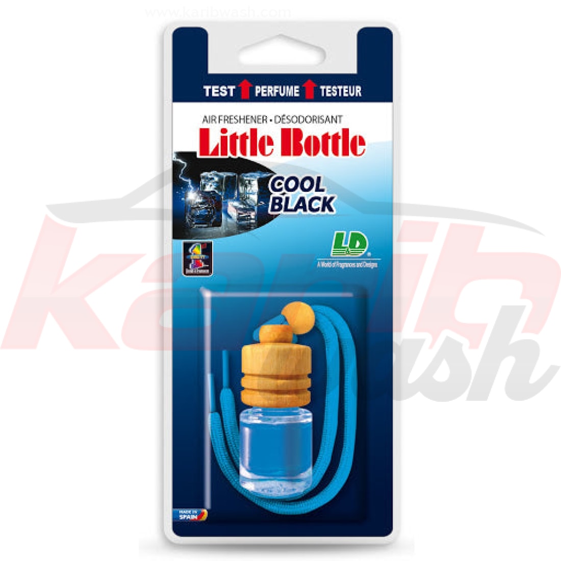 Désodorisant LITTLE BOTTLE Cool black - KARIBWASH
