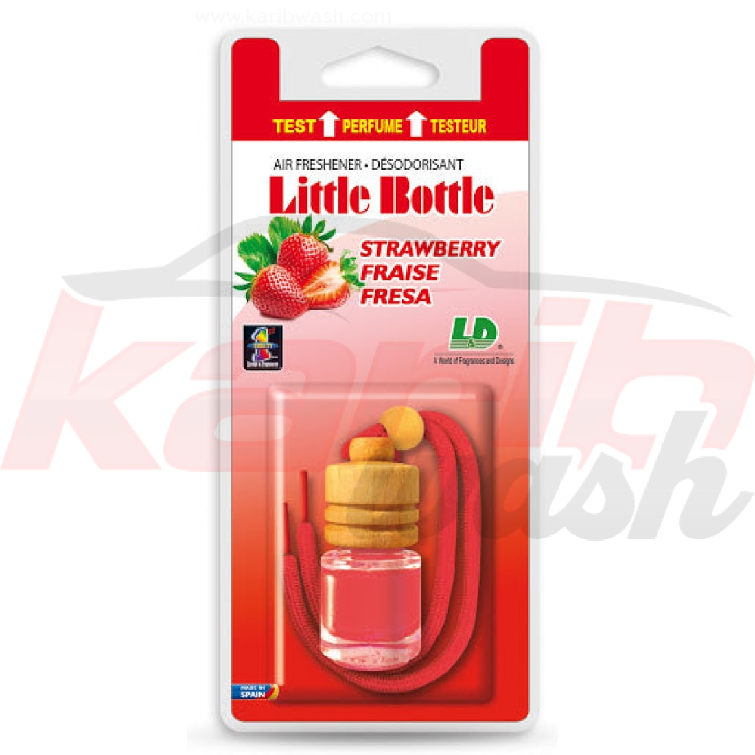 Désodorisant LITTLE BOTTLE - Fraise - KARIBWASH