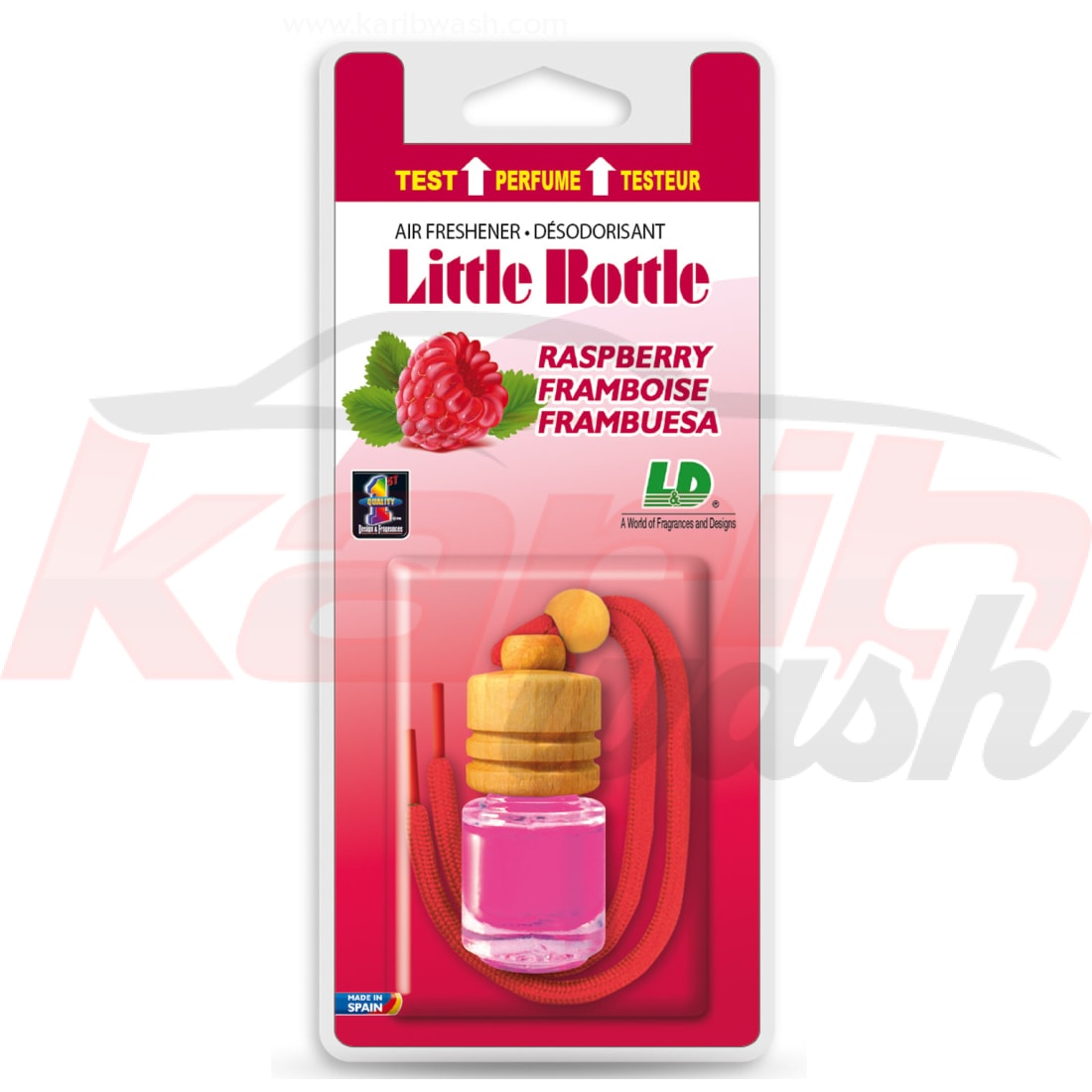 Désodorisant LITTLE BOTTLE Framboise - KARIBWASH