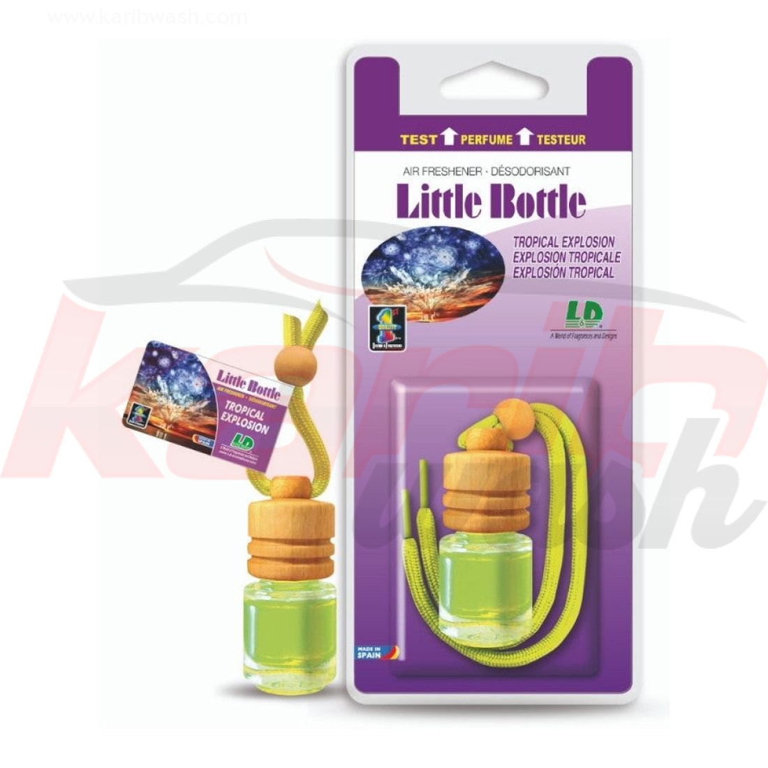 Désodorisant LITTLE BOTTLE Tropical explosion - KARIBWASH