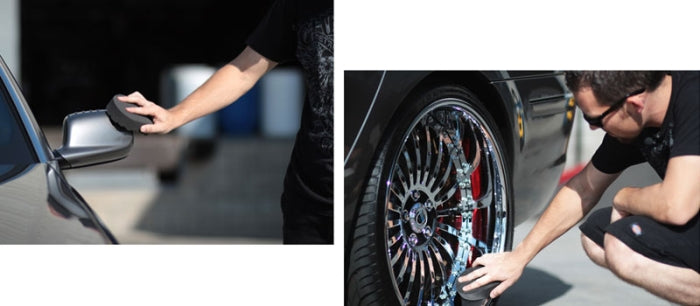 Hex Logic Black Finishing Hand Pad - CHEMICAL GUYS