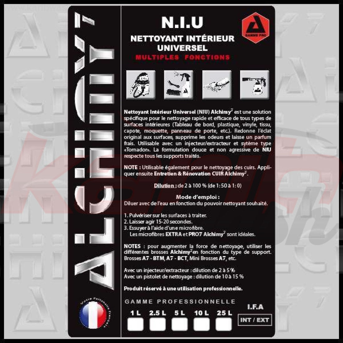 NIU, Nettoyant Intérieur Universel - ALCHIMY7 - KARIBWASH