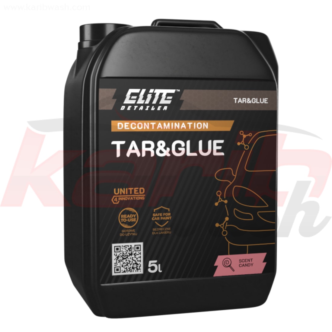 Tar & Glue - Enlève l'asphalte, la colle de la peinture automobile - ELITE DETAILER - KARIBWASH