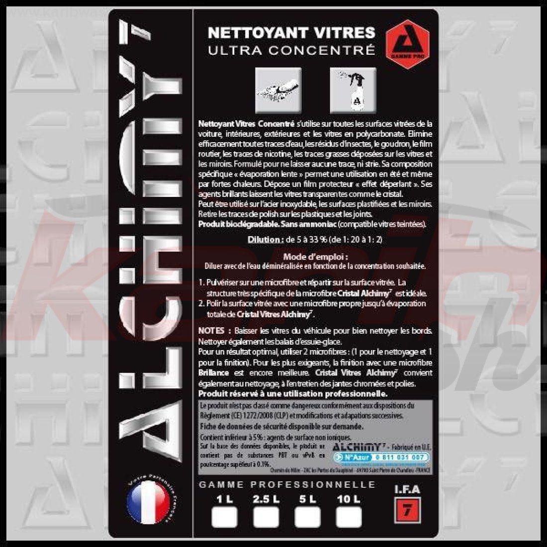VP - Vitres PRO Ultra Concentré - ALCHIMY7 - KARIBWASH