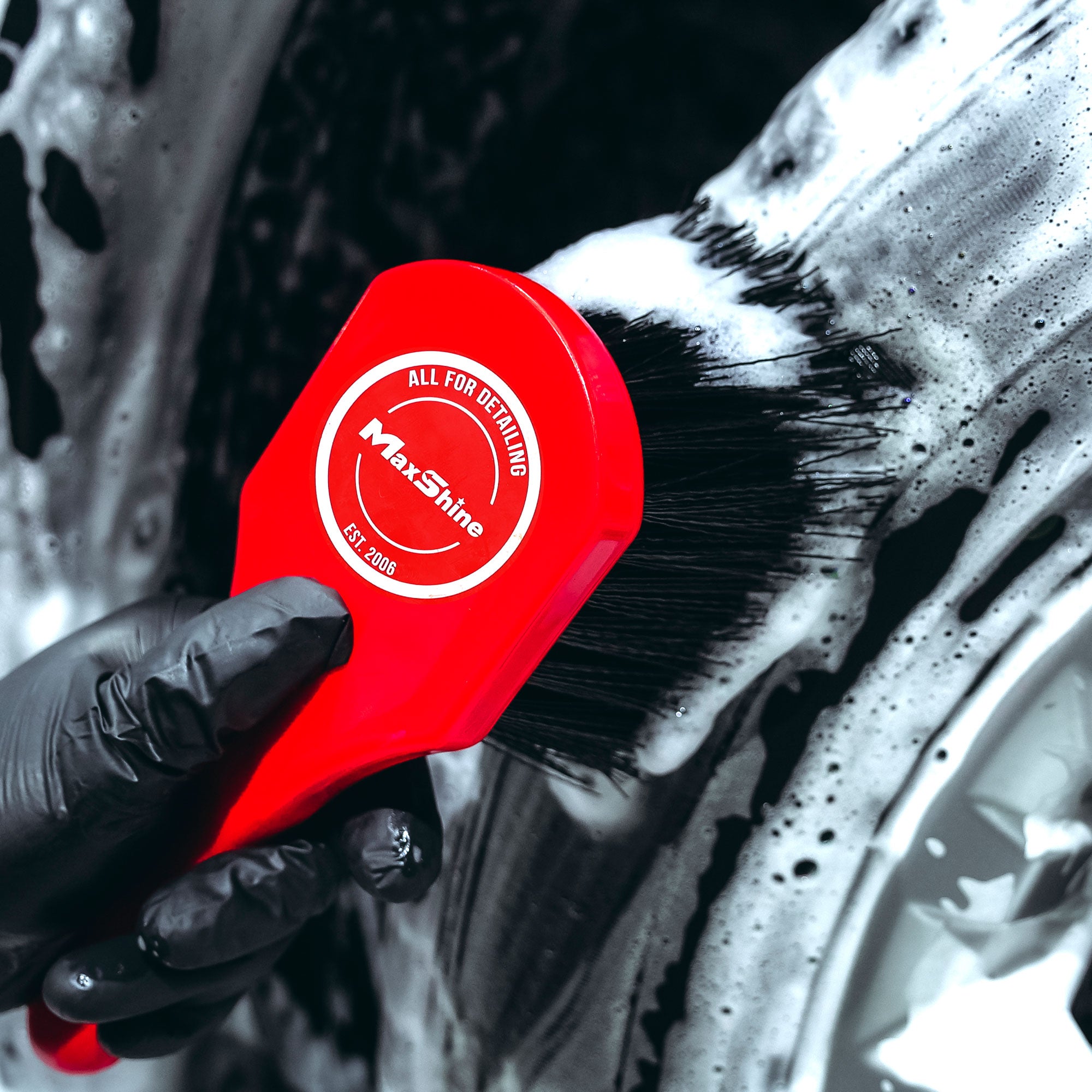 Heavy-Duty Wheel and Carpet Cleaning Brush - MAXSHINE