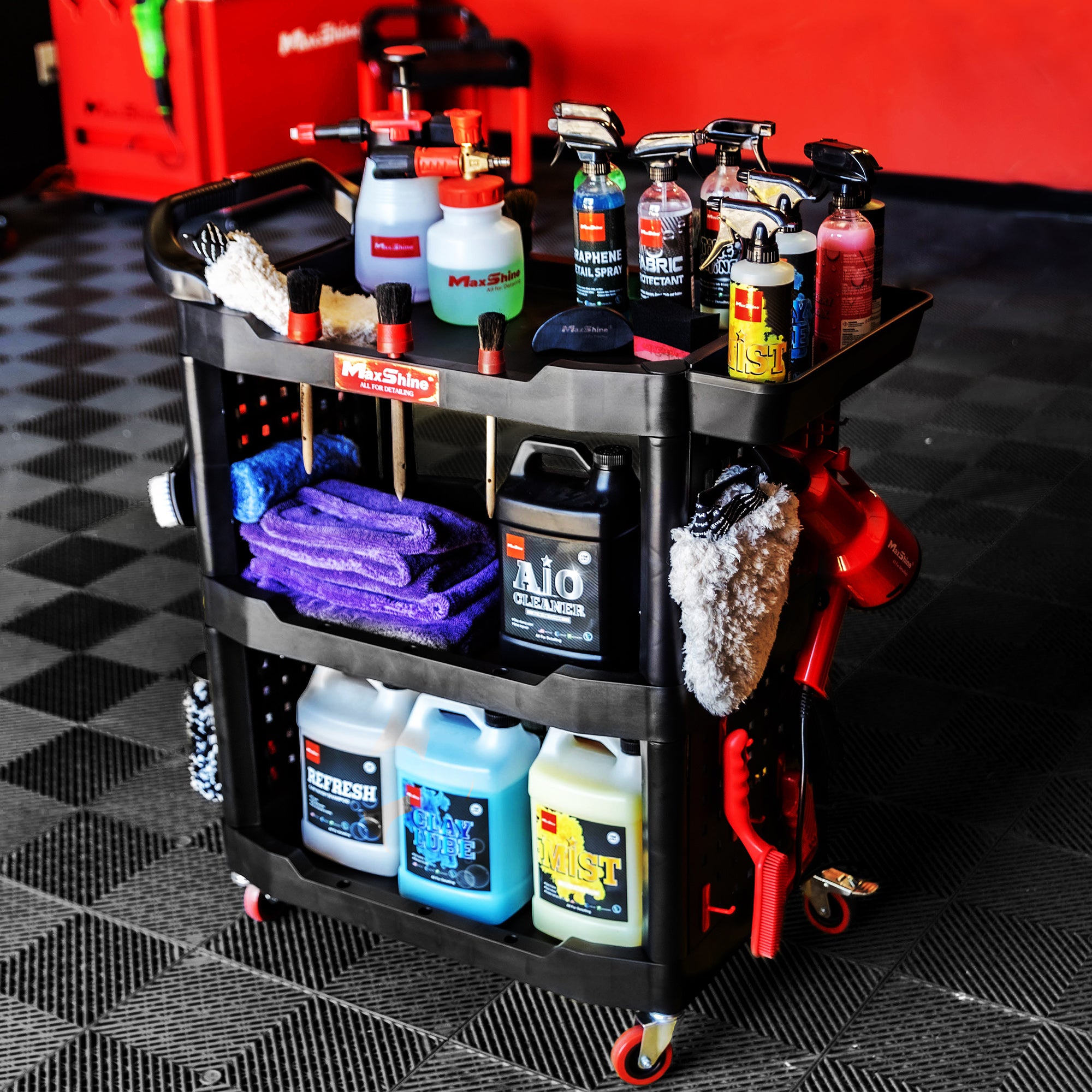 Utility Universal Detailing Cart - MAXSHINE