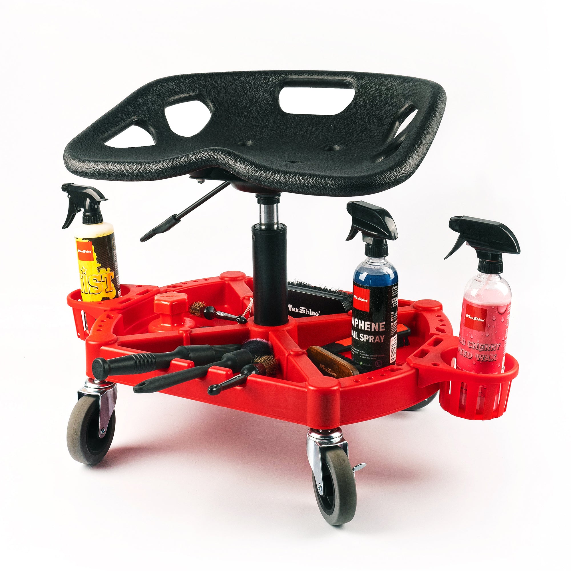 Detailing Stool With Modular Tool Tray - MAXSHINE