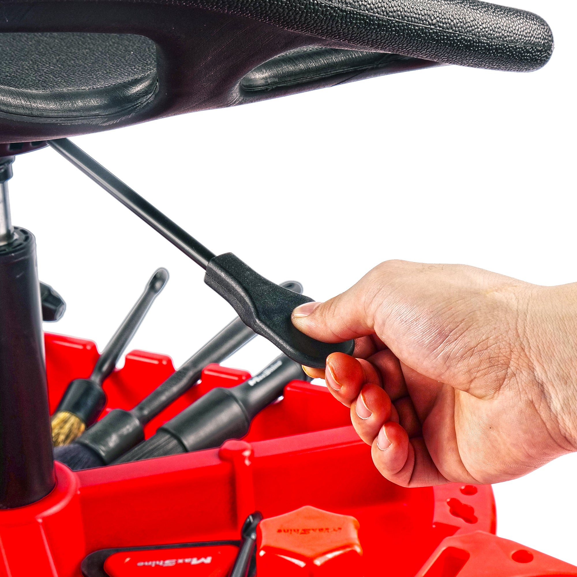 Detailing Stool With Modular Tool Tray - MAXSHINE