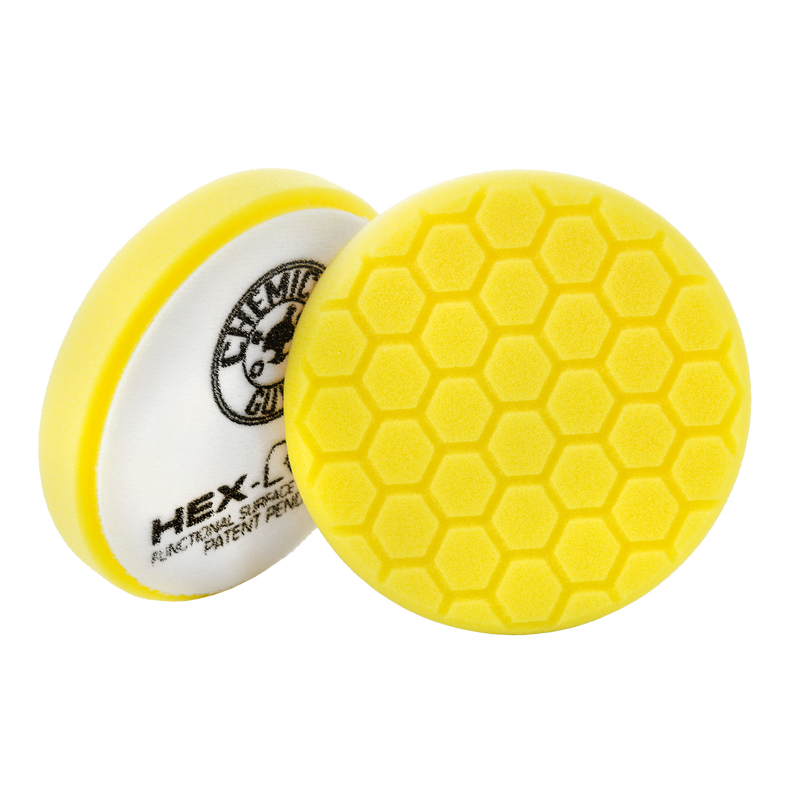 Hex-Logic Heavy Cutting Pad Yellow 5.5" & 6.5" - CHEMICAL GUYS