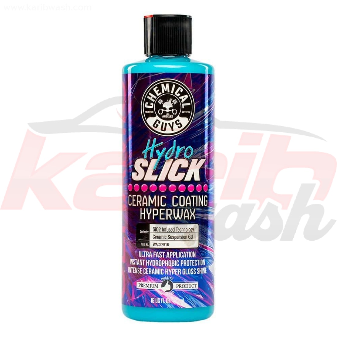 HydroSlick SIO2 Ceramic Coating Hyperwax (16 oz) - CHEMICAL GUYS - KARIBWASH