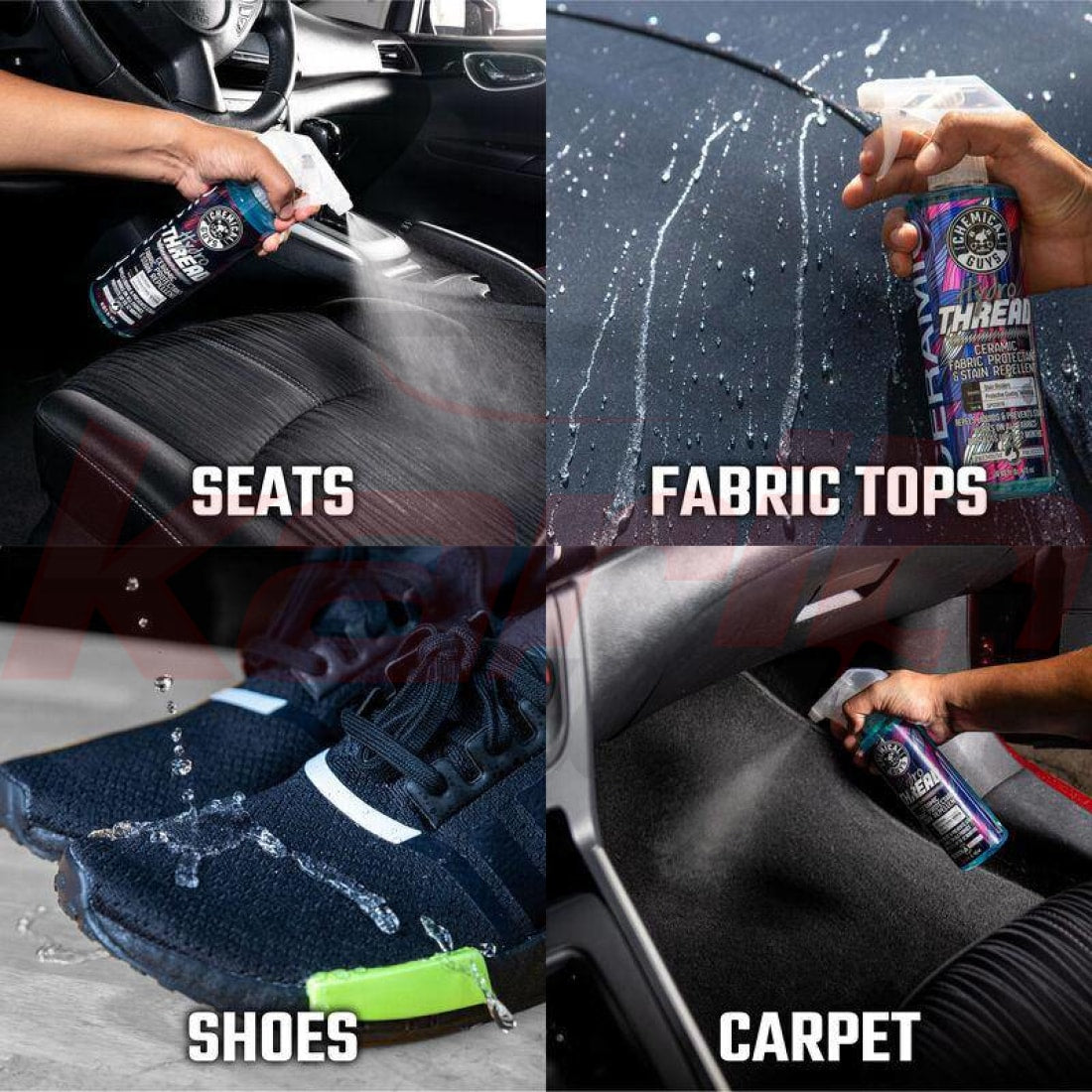 HydroThread Ceramic Fabric Protectant & Stain Repellant (16 oz) - CHEMICAL GUYS - KARIBWASH