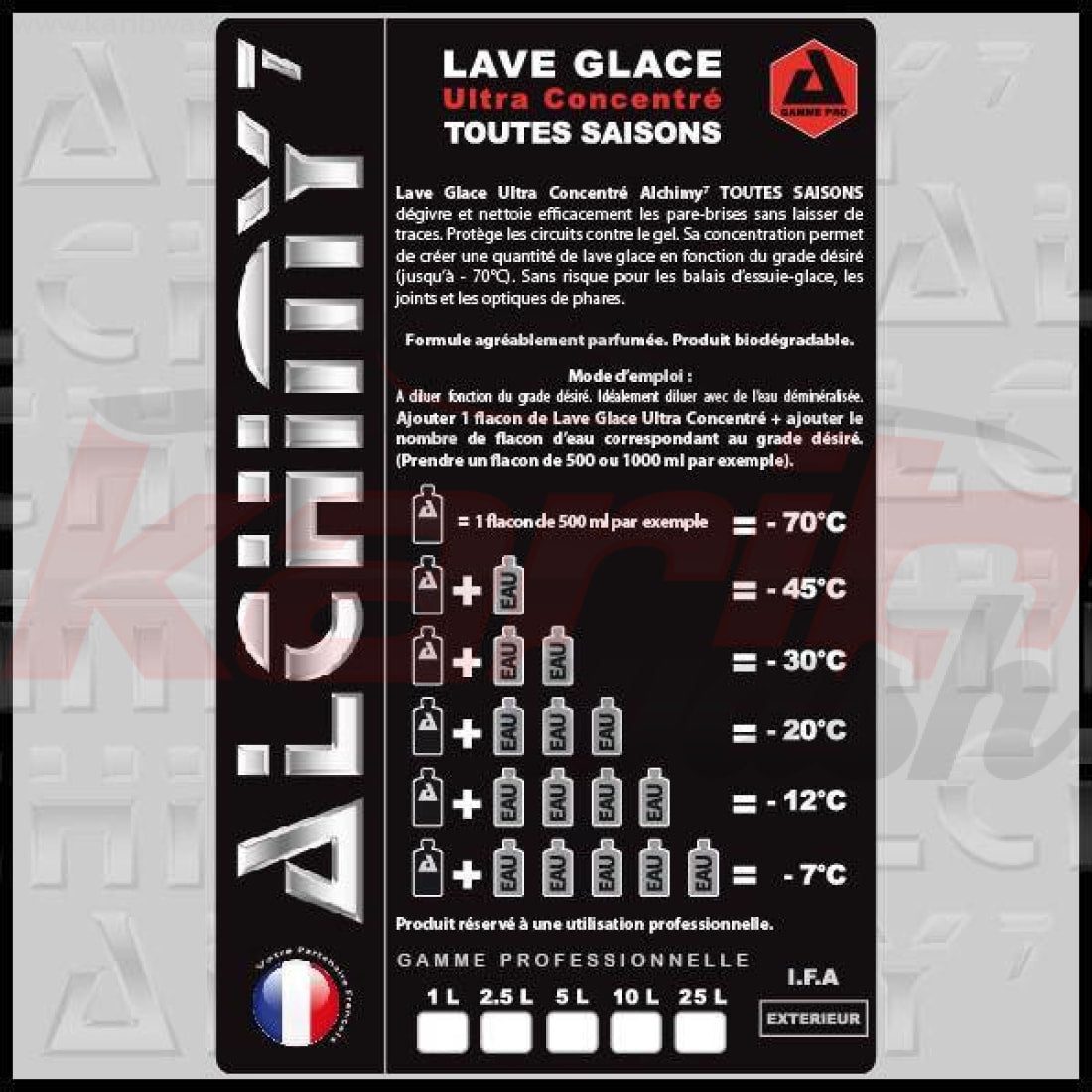 LGTS Lave Glace Concentré (Toutes Saisons) - ALCHIMY7 - KARIBWASH
