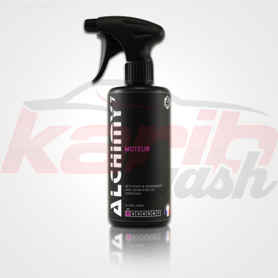 Nettoyant & Dégraissant Moteur (470ML) - ALCHIMY7 - KARIBWASH