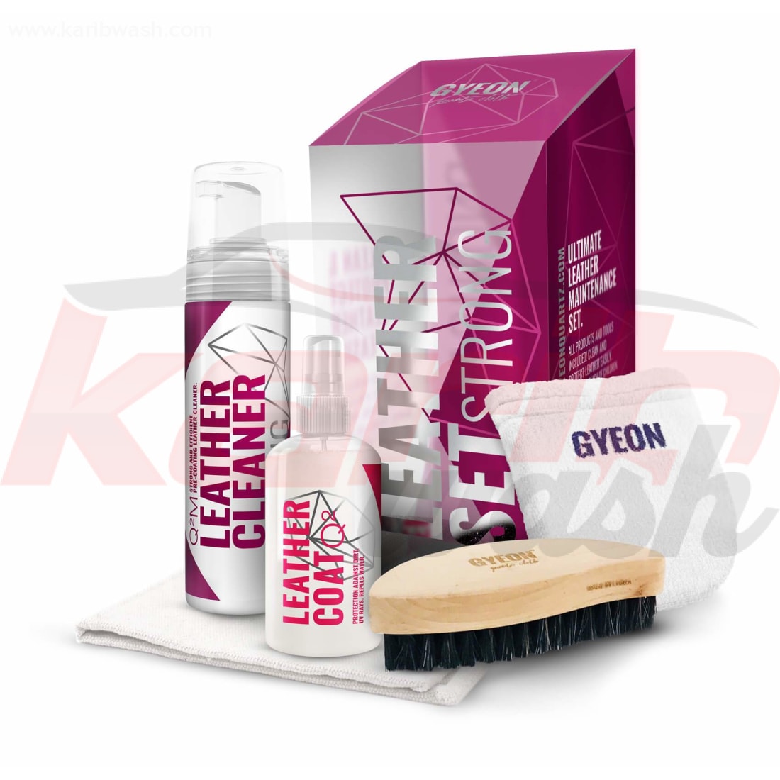 Q²M Leather Set Strong (200 ml) - GYEON - KARIBWASH